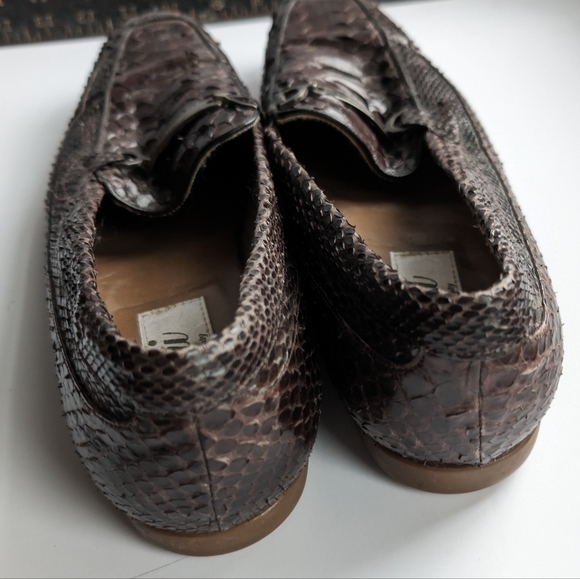 Mauri Brown caimán leather cashmere lined loafer main image 5